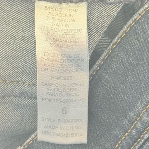 Democracy “Ab” technology cropped size 6 Blue Jeans stretch - Picture 7 of 7